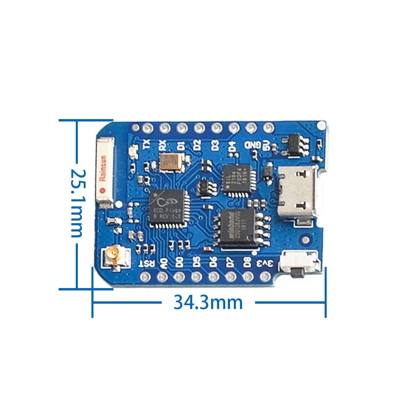 WEMOS D1 Mini Pro 4M 16M Bytes - D1 Mini Pro 评论和价格
