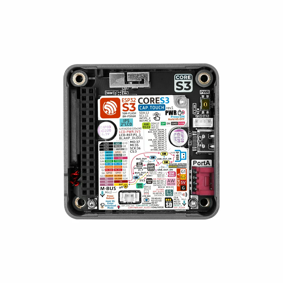 M5Stack CoreS3 Lite Programmab - Doit Esp32 评论和价格