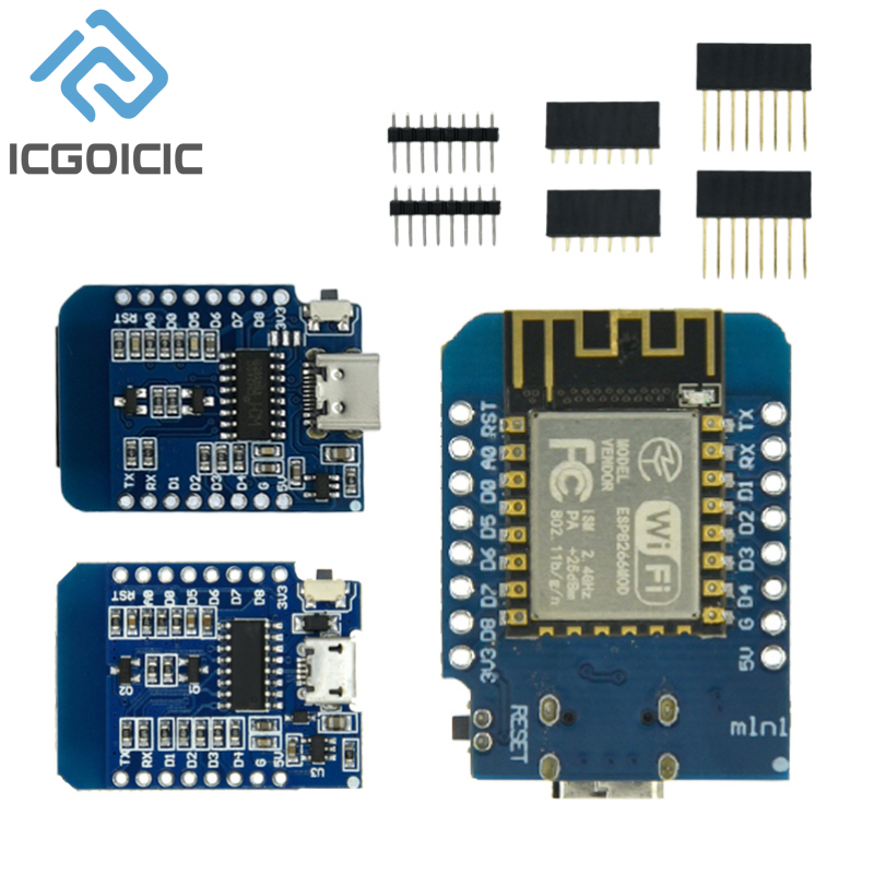 D1 Mini-Mini NodeMcu 4M Bytes  - Wemos D1 Mini 评论和价格